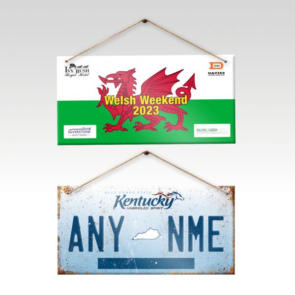 American Number Plate Style Metal Sign Thumbnail