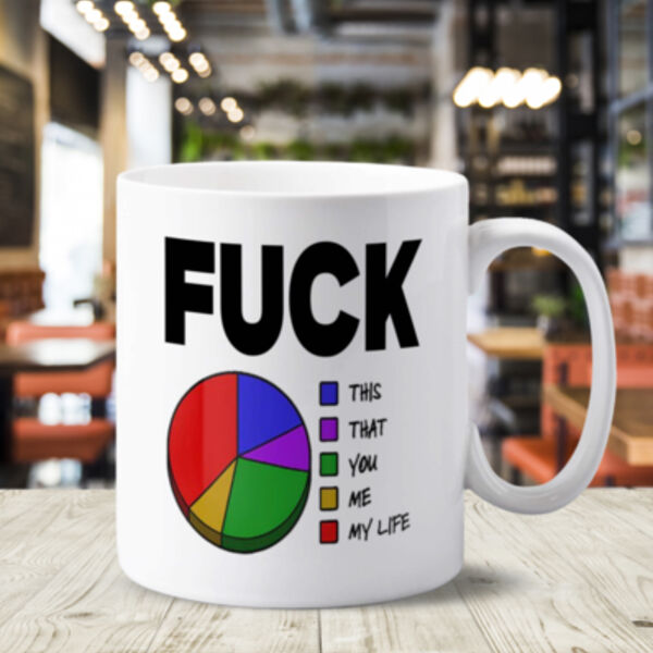 "Fuck Pie Chart" 11oz Mug Thumbnail