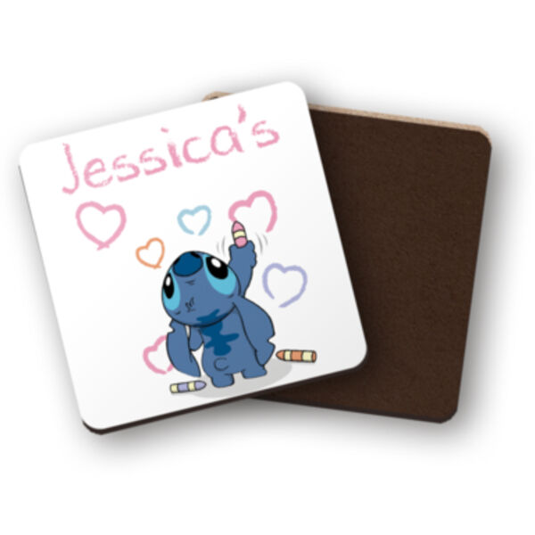 Personalised Square Hardboard Coaster Thumbnail