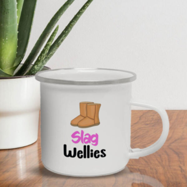 Slag Wellies Enamel 10ozMug Thumbnail