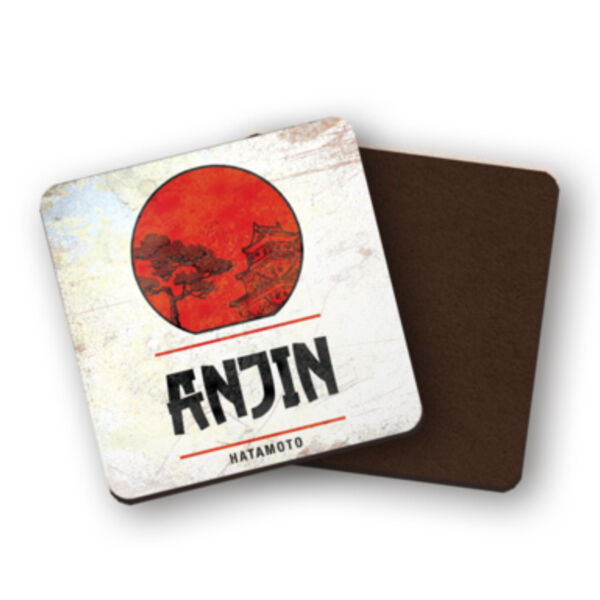 Anjin Hatamoto Square Coaster Thumbnail