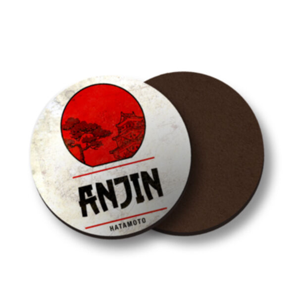 Anjin Hatamoto Round Coaster Thumbnail