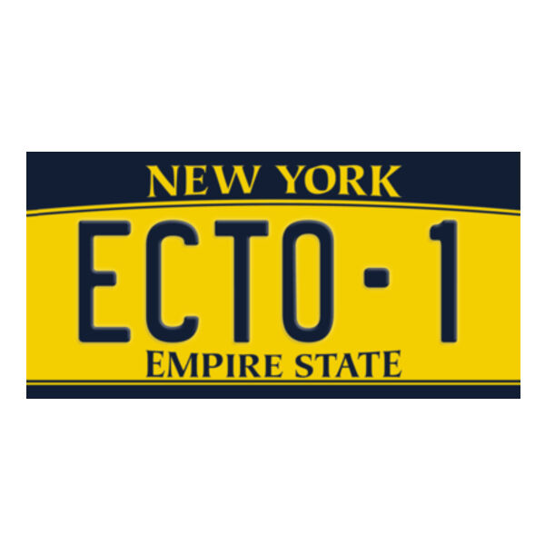 Ghostbusters Ecto1 License Number Plate Thumbnail