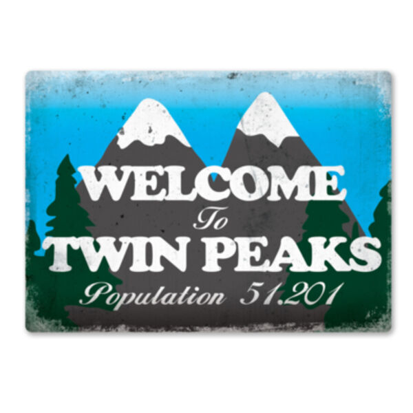 Welcome to Twin Peaks Metal Sign Thumbnail