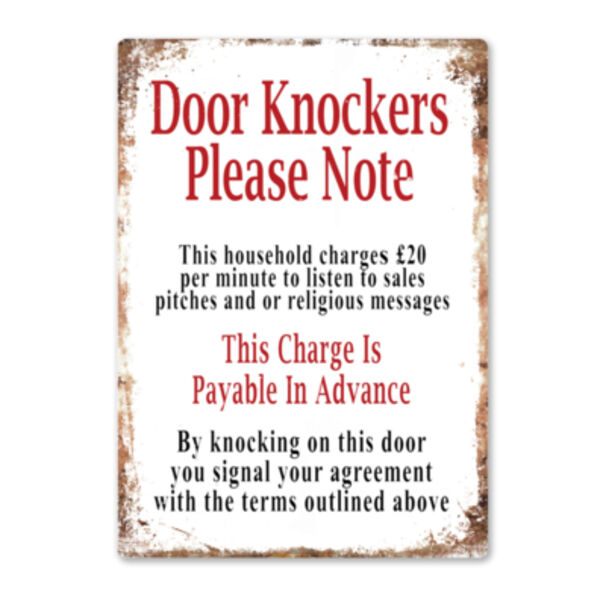 Door knockers Metal Sign Thumbnail