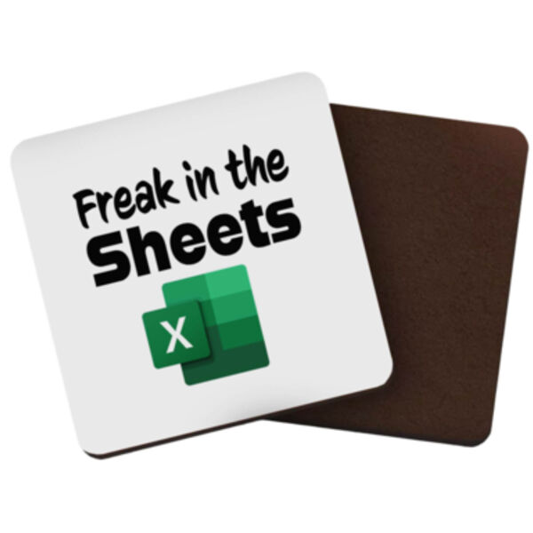 "Freak in the Sheets" Square Coaster Thumbnail