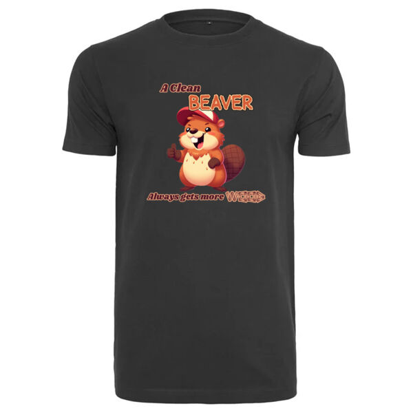 "A clean beaver always gets more wood" T-Shirt Thumbnail