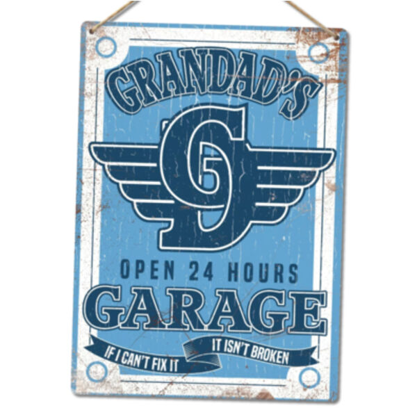 Grandad's Garage Metal Sign Thumbnail