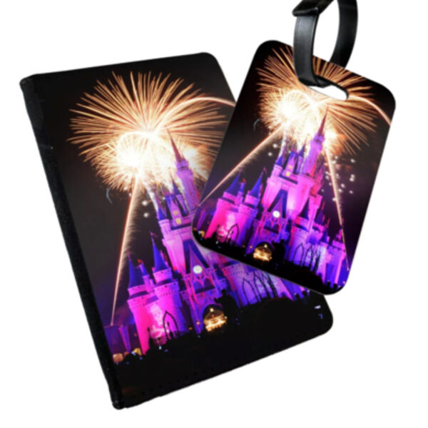 Disney Castle Fireworks Passport Cover & Luggage Tag Thumbnail