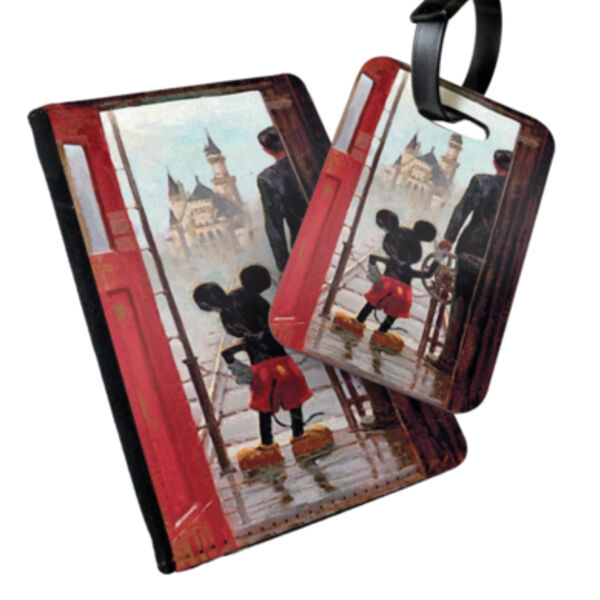 Mickey holding hands passport cover & luggage tag Thumbnail