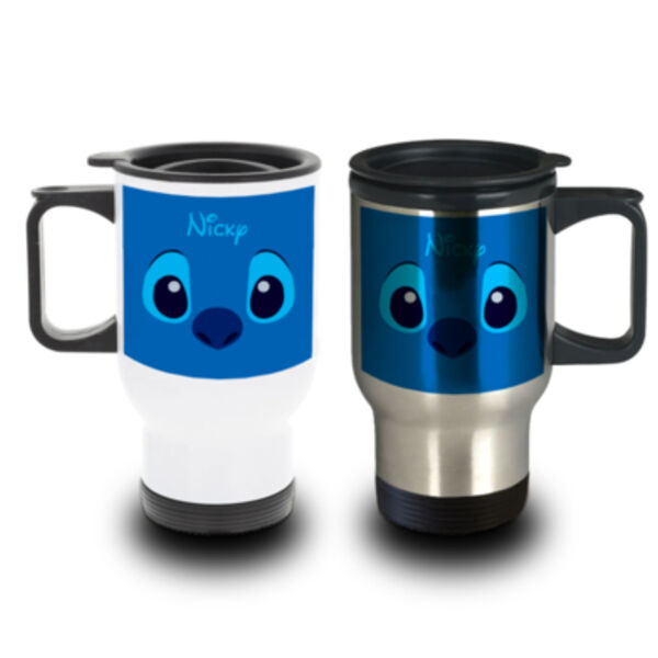 Personalised Simple Stitch Travel Mug Thumbnail