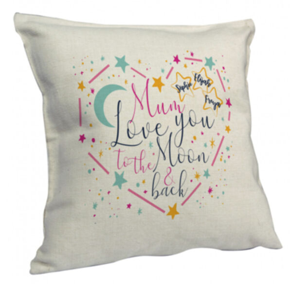 Personalised Love you to the Moon and back Cushion Cover Thumbnail