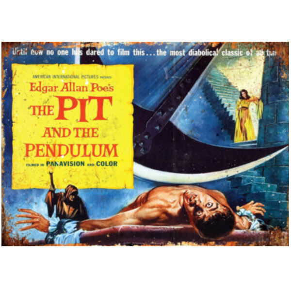 Retro Horror Poster The Pit and the Pendulum Thumbnail